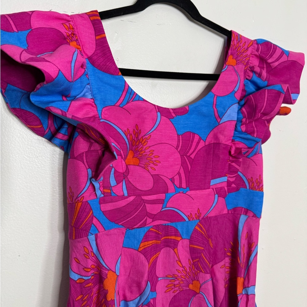 TUCKERNUCK X CAMERAN EUBANKS WIMBERLY Wild Azalea Edisto Dress Small - Picture 6 of 12